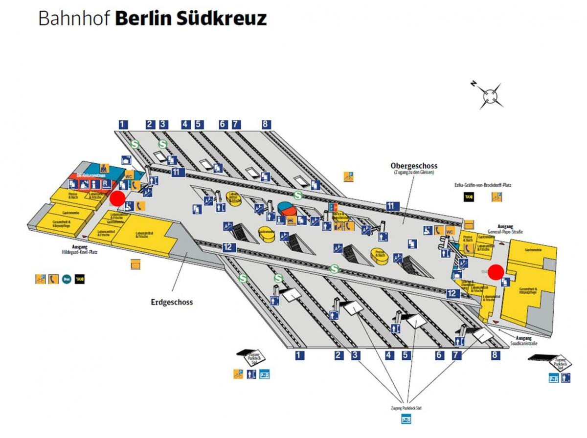 mappa di berlin südkreuz