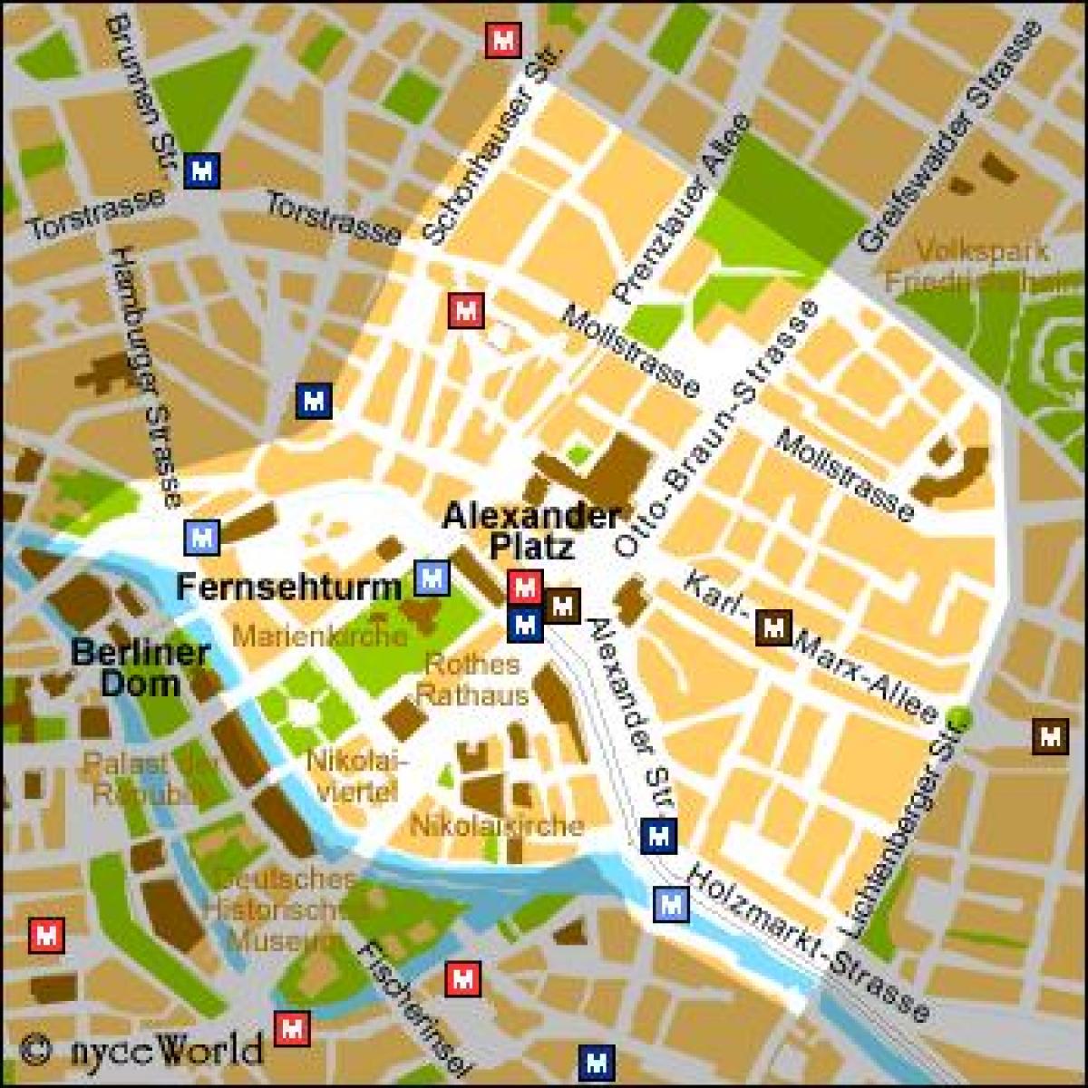 mappa di berlin alexanderplatz