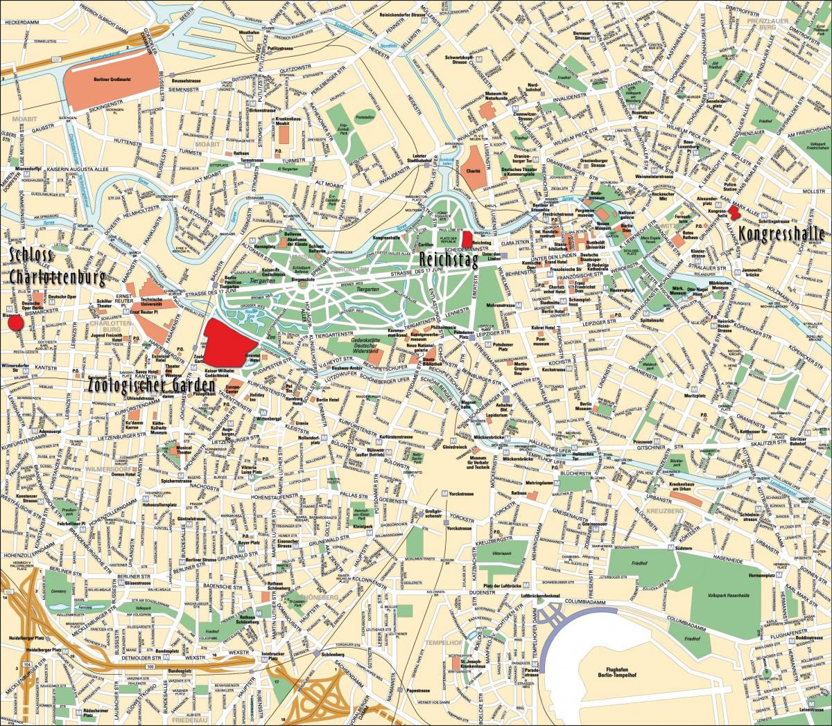 il centro di berlino (mappa