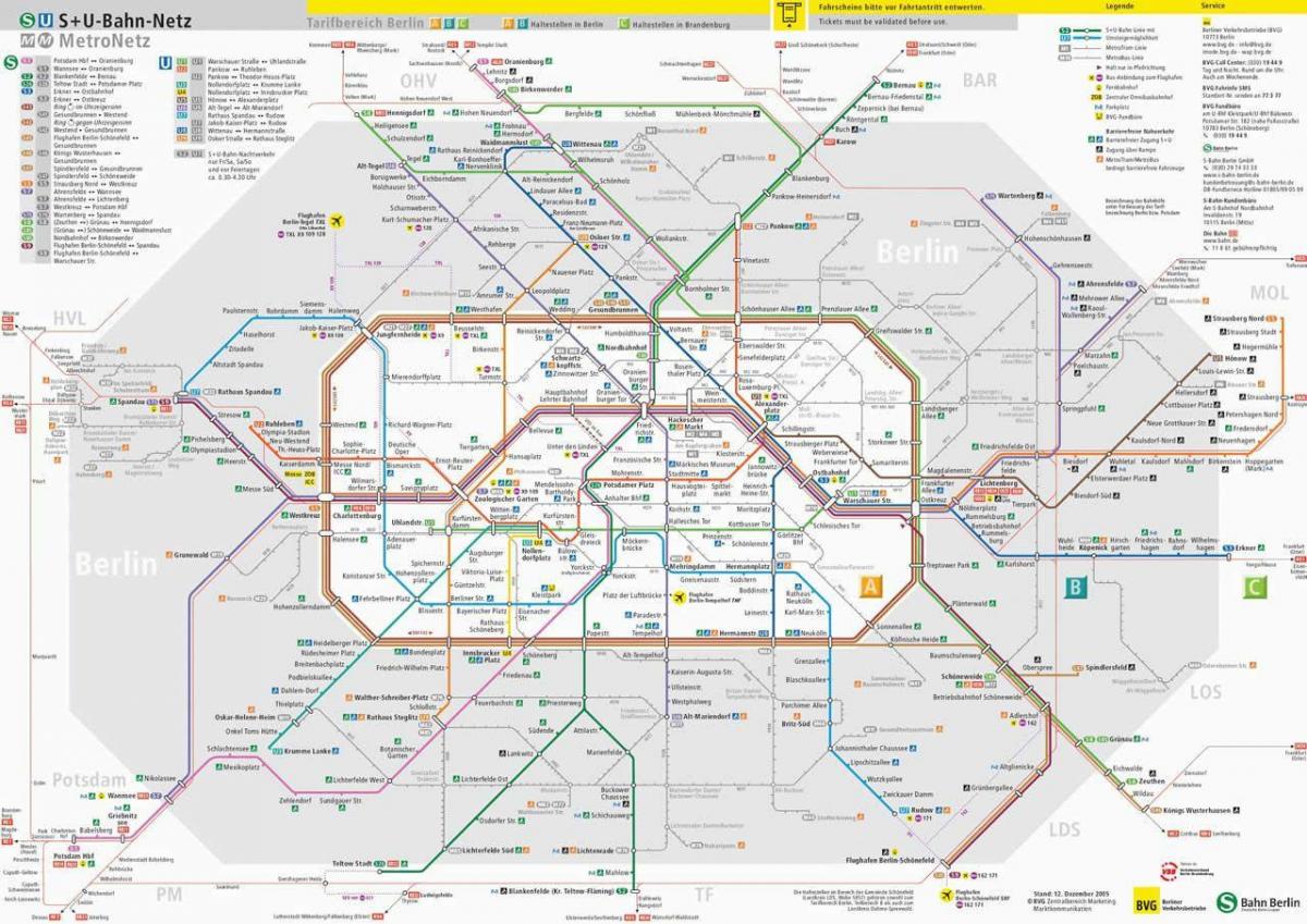 berlino mappa dei trasporti pubblici