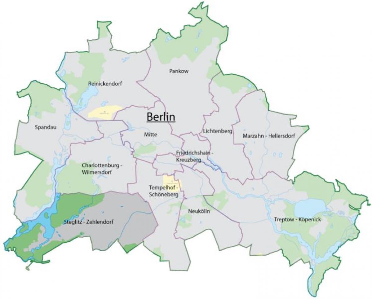 mappa di steglitz di berlino