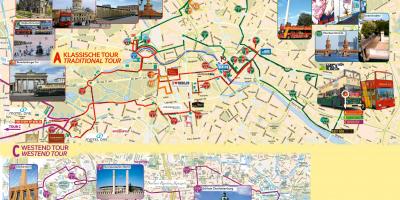 Visitare la città di berlino bus mappa