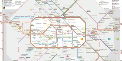 Berlino mappa di rete