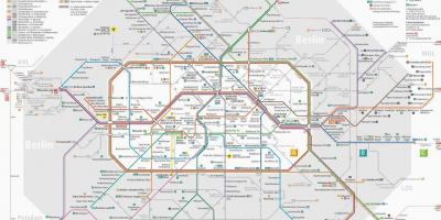 Berlino mappa dei trasporti pubblici