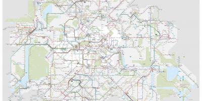 Berlino mappa degli autobus