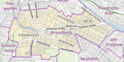 Berlino kreuzberg mappa