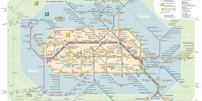 Mappa della metropolitana di berlino