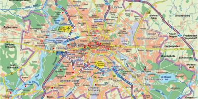 Mappa della città di berlino