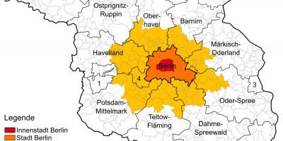 Mappa di regione di berlino
