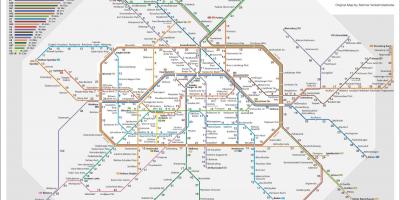 Berlino mappa del treno