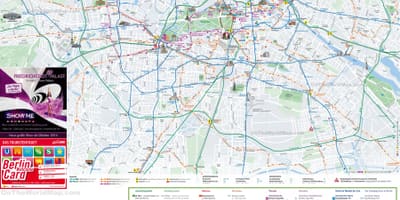 Visita della città mappa di berlino